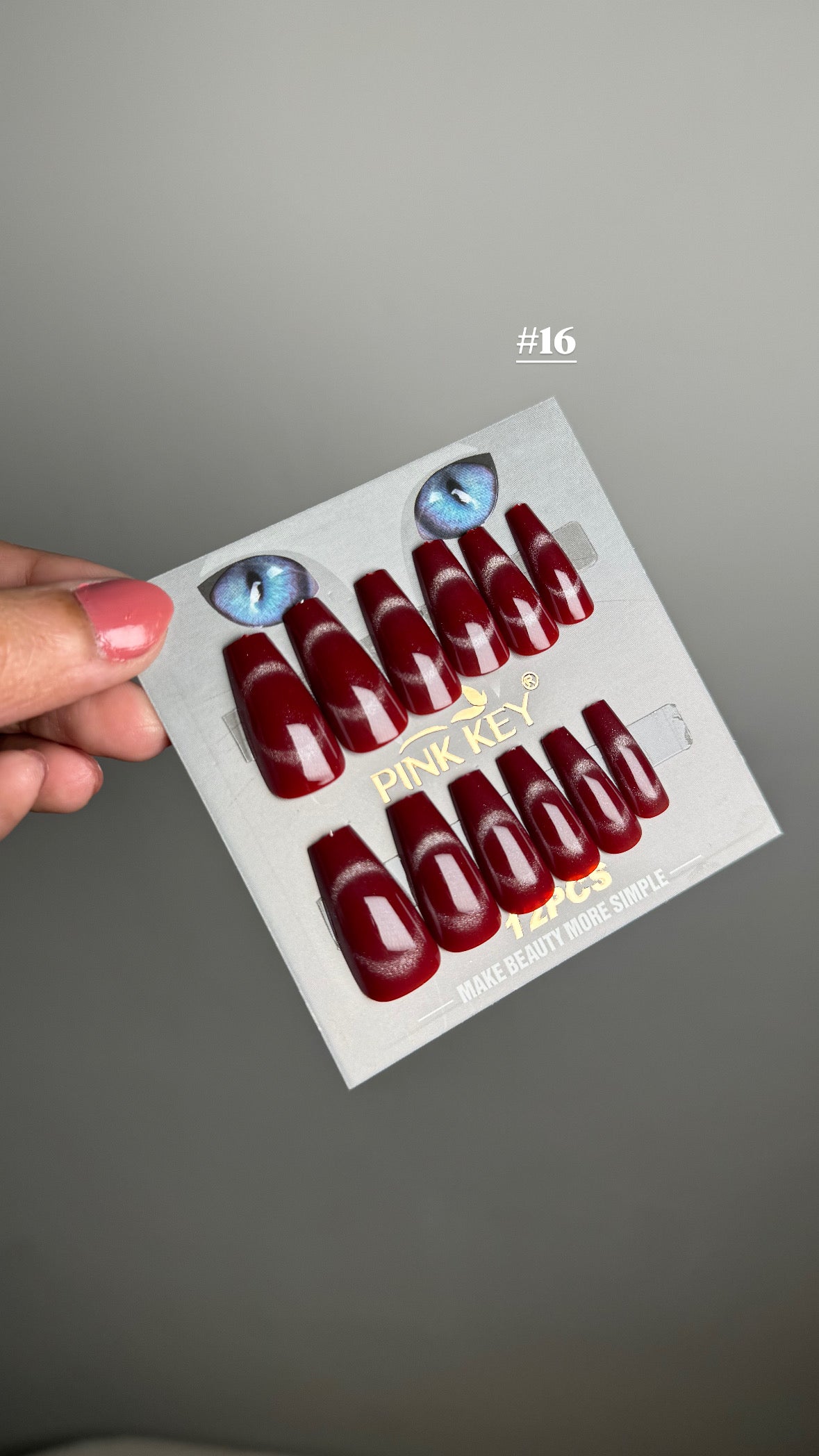 LONG SQUARE GLITTER SHINY NAIL SET