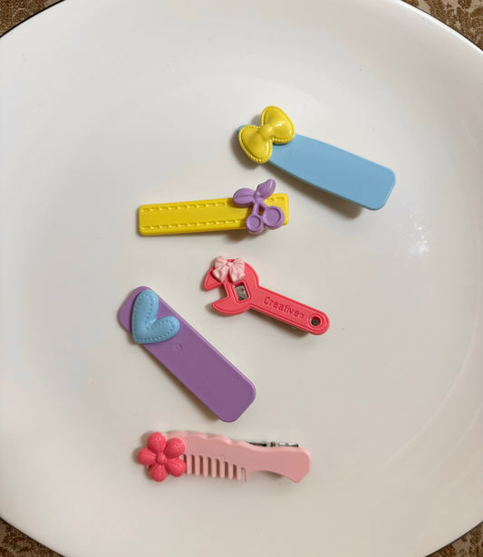 PRINCESS KIDS HAIR PIN SET