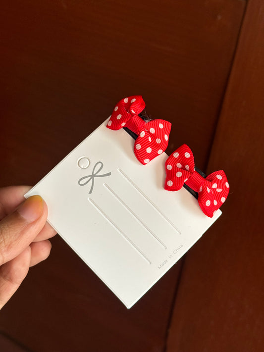B193 HAIR BOW PAIR