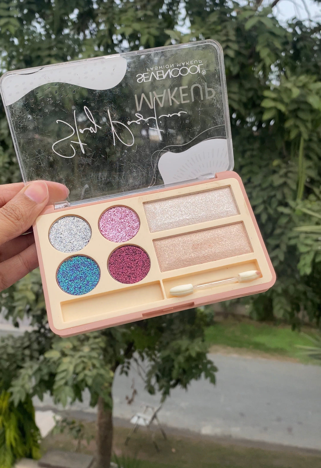 C51 SEVENCOOL GLITTER EYESHADOW AND HIGHLIGHTER PALETTE