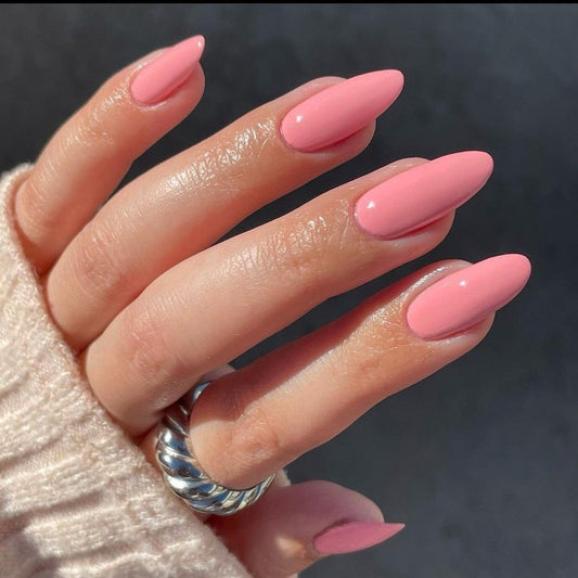 LENLE GLITTER PINK NAIL COLOR