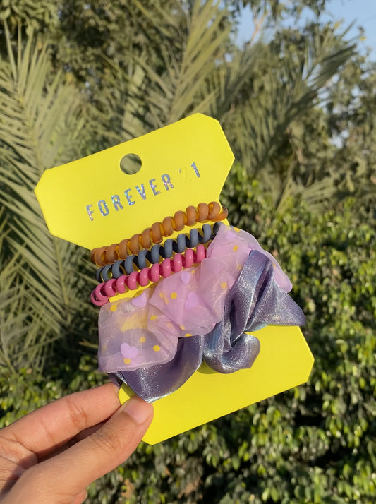 A148 FOREVER 21 SCRUNCHIE SET