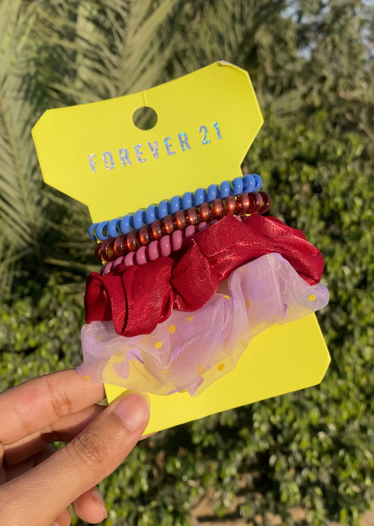 A354 FOREVER 21 SCRUNCHIE SET