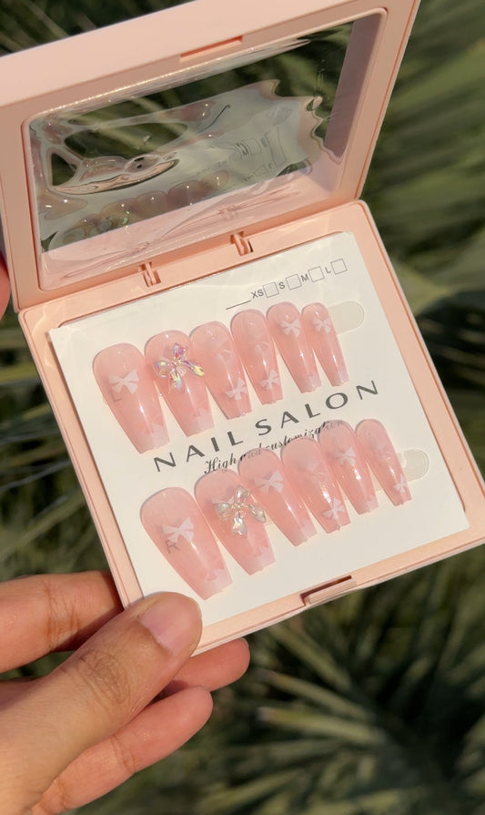 B6 FANCY ACRYLIC REUSABLE NAIL SET WITH NAIL KIT