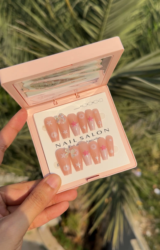 B4 FANCY ACRYLIC REUSABLE NAIL SET WITH NAIL KIT