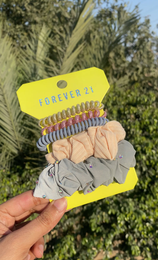A317 FOREVER 21 SCRUNCHIE SET