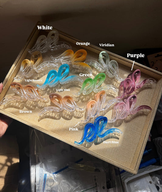 ACRYLIC SNAKE CLAW CLIPS