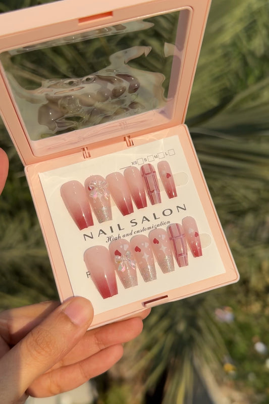 B3 FANCY ACRYLIC REUSABLE NAIL SET WITH NAIL KIT