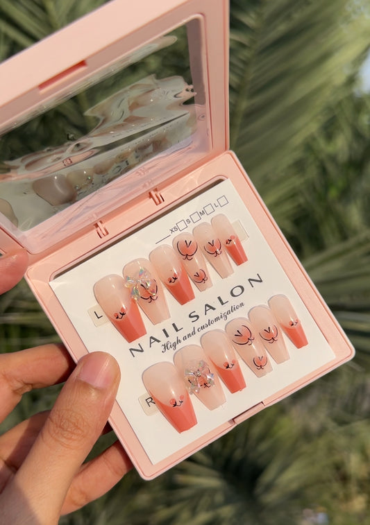 B5 FANCY ACRYLIC REUSABLE NAIL SET WITH NAIL KIT