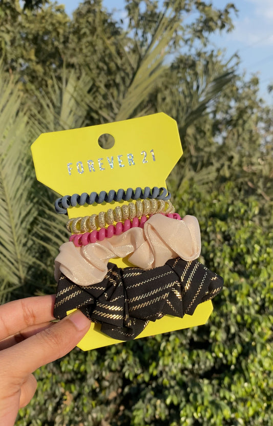 A285 FOREVER 21 SCRUNCHIE SET