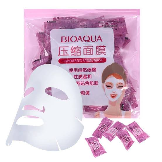 BIOAQUA COMPRESSED TABLET MASK SET OF 50 PCS