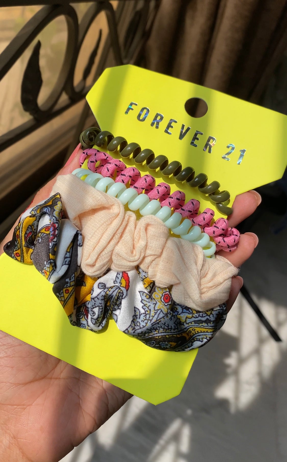 A167 FOREVER 2  1  ORIGINAL HAIR TIE / SCRUNCHIE  SET