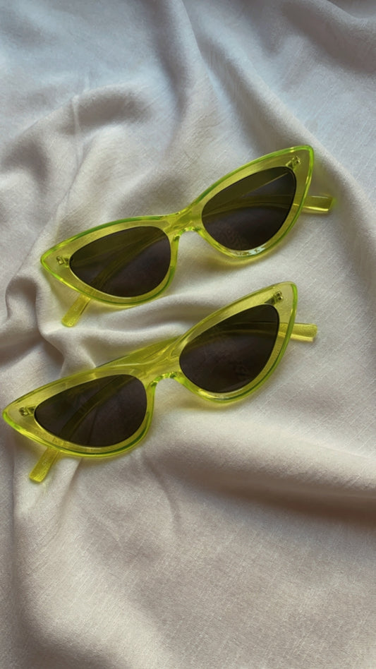 NEON CAT EYED SHADES