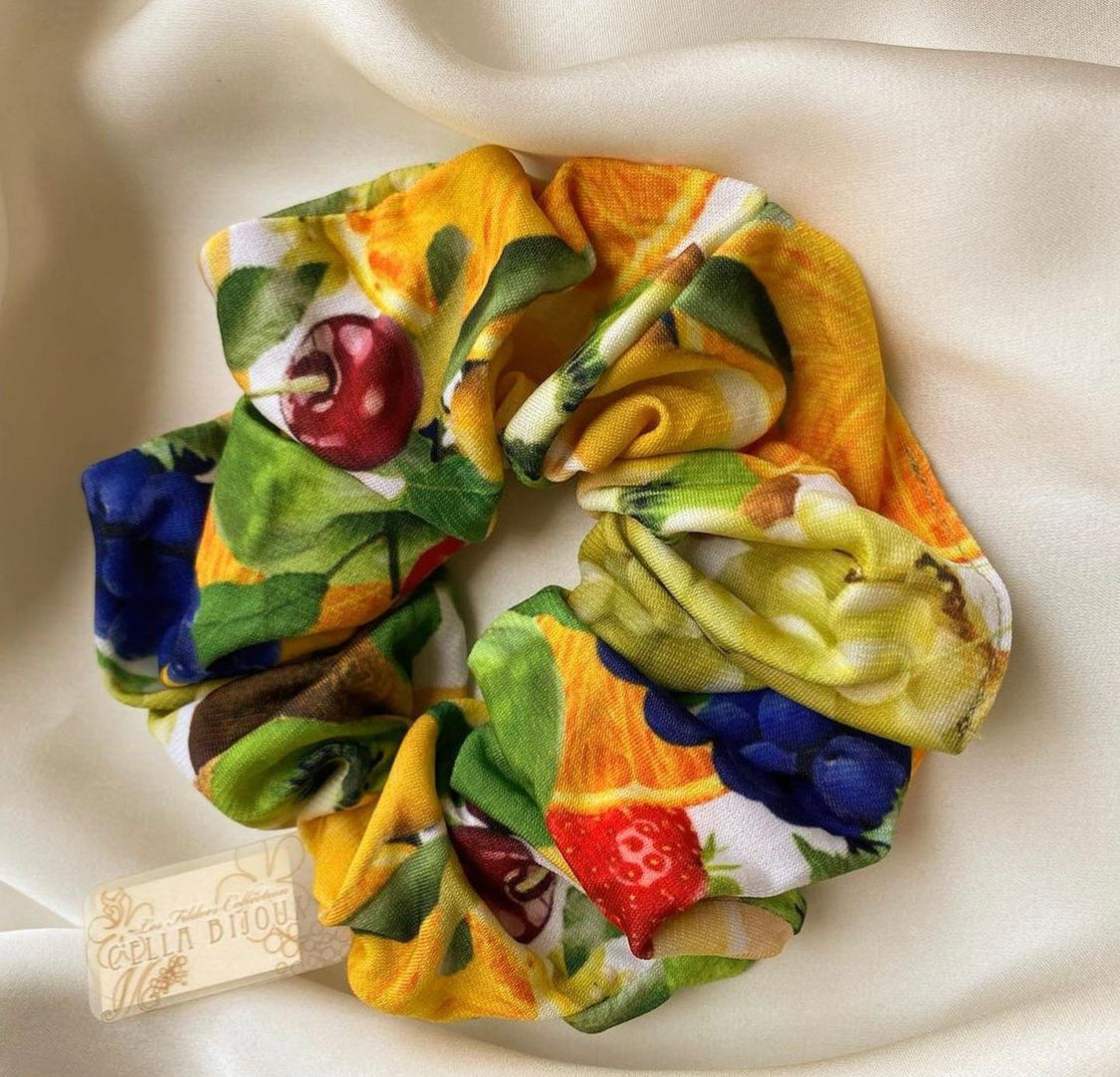 YELLOW FRUIT SCRUNCHIE IMPORTED